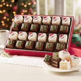 Santa &amp; Tree Petits Fours, , large