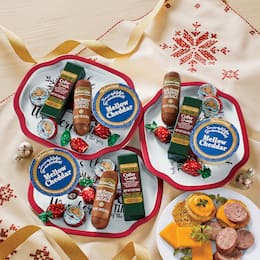 3 Santa Snack Trays, , large