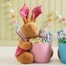 Pink Bunny Basket, , large