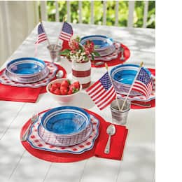 12-Piece Americana Outdoor Melamine Set, , large