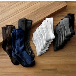 6-Pair Pack Men&#39;s Dri-Tech Crew Socks, , large