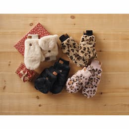 Flurries Plush Mittens, , large